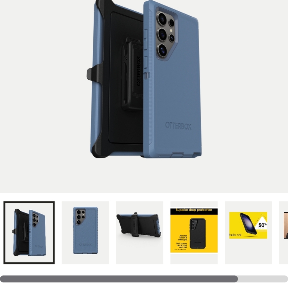 OtterBox Defender  Blue Case for Samsung Galaxy S24 - Picture 5 of 10